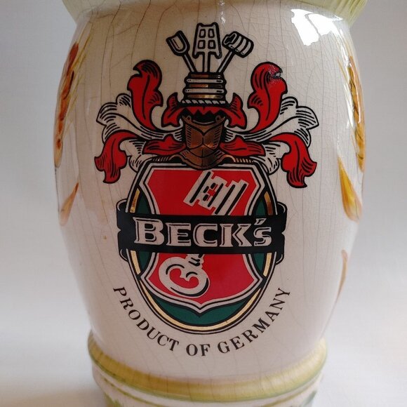 Vintage Beck's German Beer Draught Tower CERAMIC Beer Tap Tower Draft Arm LARGE - Picture 2 of 11